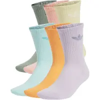 Adidas Chaussettes 'Trefoil Cushion' bleu clair / vert / violet / orange