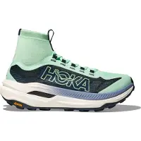 Hoka One One - Chaussures de trail - Tecton X 3 W Mint Fluorite/Varsity Navy pour Femme - Taille 37 1/3 - Vert