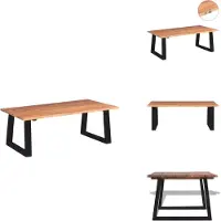 vidaXL Table basse en acacia massif 110 x 60 x 40 cm - Tables basses