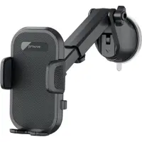Proove - Longway Plaid Suction Type Car Mount, noir, Support pour smartphone, Noir