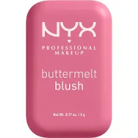 Nyx Makeup Makeup Buttermelt Powder Blush Blush Fade and Transfert Resistant Blush jusqu'a 12 heures de maquillage Portez une formule vegetalienn