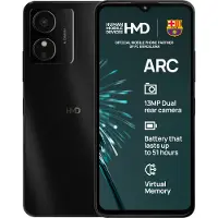 HMD Arc Phone, 64GB/2GB, black (64 Go, Noir, Double SIM), Téléphone portable, Noir
