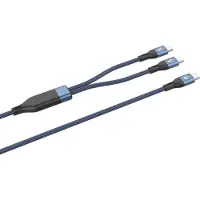 Vultech CS-NCCC12BL câble USB USB 2.0 1,2 m USB C 2 x USB C Bleu