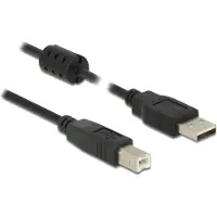 DeLOCK 84896 câble USB USB 2.0 1,5 m USB A USB B Noir