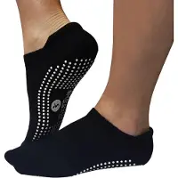 SVELTUS Femmes, Chaussettes de sport, Chaussettes de yoga (39 - 40), Noir