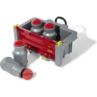 Rolly Toys Anhänger mit 4 Milchkannen Transportmulde für Tretfahrzeuge, Traktor