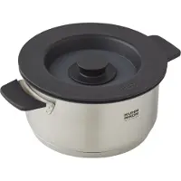 Kuhn Rikon Casserole SMART & COMPACT, Poêle + casserole, Gris, Noir, Argent