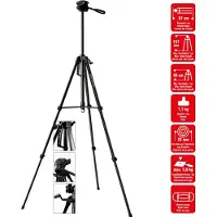 Braun Battery tripod LW 3001S (57-157 cm, 1100 g, 3-way head, max. 5kg, black), Trépied, Noir