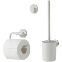 Tiger Ensemble d'Accessoires de Toilettes Tiger Urban Blanc Sans Rabat (3 Pièces)
