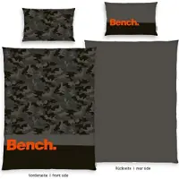 Herding Klaus GmbH Bettwäschegarnitur Bench Camouflage Anthrazit (Parure de lit, 160 x 210 cm)