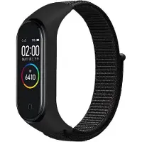 Cover-Discount Xiaomi Mi Band - Bracelet en nylon velcro noir (Nylon), Sangles de montre, Noir
