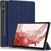 Cover-Discount Galaxy Tab S9+ - Étui Smart Tri-fold bleu (Samsung Galaxy Tab S10+, Samsung Galaxy Tab S9+), Étui pour tablette, Bleu