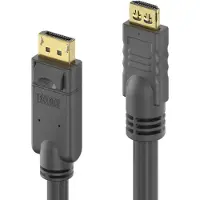 PureLink Câble DisplayPort vers HDMI 4K - PureInstall 1,50m (1.50 m), Câble vidéo, Noir