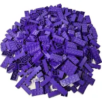 LEGO Briques surélevées Lila NOUVEAU ! Quantité 250x - Chaque mélange est composé individuellement