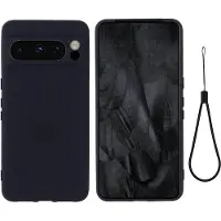 Cover-Discount Google Pixel 8 Pro - Étui en caoutchouc silicone noir (Google Pixel 8 Pro), Coque pour téléphone portable, Noir