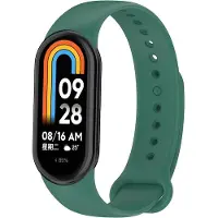 Screen Guard Professional Bracelet de remplacement Xiaomi Smart Band 8 Silicone Strap (Silicone), Sangles de montre, Vert