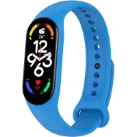 Screen Guard Professional Bracelet de remplacement Xiaomi Smart Band 7 Silicone Strap (Silicone), Sangles de montre, Bleu
