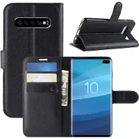 Screen Guard Professional Housse cuir Samsung Galaxy S10 5G Leather Guard (Samsung Galaxy S10 5G), Coque pour téléphone portable, Noir
