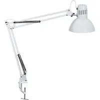 MAUL Lampe de bureau LED Study - bureau, pied à pince - blanc