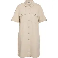 Noisy May Robe courte NMNEW femmes - Beige - EU S