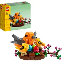 LEGO Creator Set Nid d'oiseau, jouet à construire pour enfants à partir de 9 ans, filles et garçons, avec 3 oiseaux jouets, décoration pour la chambre d'enfant, Pâques, cadeau d'anniversaire 40639
