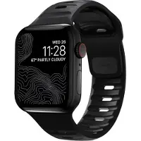 Nomad Apple Watch 44/45/49 mm Bracelet Silicone Noir