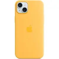 Apple Coque en silicone MagSafe iPhone 15 Plus - Sunshine