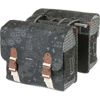 Basil Doppelte Fahrradtasche Bohème MIK 35 Liter - Schwarz / Charcoal