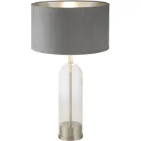 Searchlight Lampe de table Oxford avec capuche grise