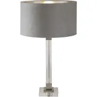 Searchlight Lampe de table design Scarborough or avec nuance de gris