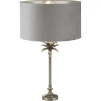 Searchlight Lampe de table Palm or avec nuance de gris