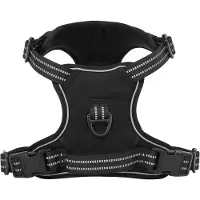 vidaXL Harnais pour chien avec laisse & collier Réglable Noir M