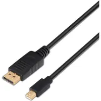 Aisens A124-0131 - Câble Mini DP (60Hz, 2m, pour écran 4K), Noir