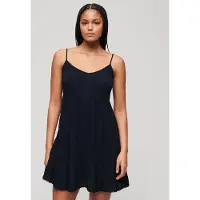 Superdry Beach Sleeveless Short Dress Noir XL Femme