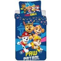Paw Patrol Ensemble de literie poly-coton 140x200 cm housse de couette + 65x65 cm taie d'oreiller