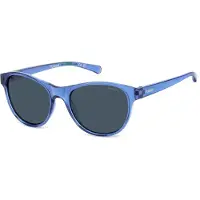 Polaroid Kids Lunettes de soleil enfant Polaroid Kinder PLD 8066/S, couleur bleue, dimensions 48/16/125, modèle JUNIOR