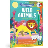 Eeboo Livre de Coloriage - Apprendre à dessiner - Animaux sauvag - - UneTaille - Livre de Coloriage