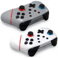 Hyperkin Wizard Silver Nintendo Switch Wireless Controller Blanc