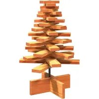 vidaXL Arbre de Noël en bois pour décoration 60 cm bois de pin massif