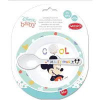 Licens Bol Et Cuillère Mickey Micro Ondes +10mois