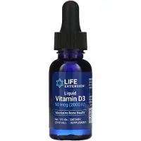 Life Extension , Vitamine D3 Liquide, 50 mcg (2 000 UI), 1 fl oz (29,57 ml)