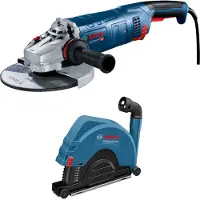 Bosch Professional 0615A5004S Professional GWS 24-230 JZ+GDE 230 FC-S Winkelschleifer-Set 2.400 W