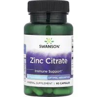 Swanson Health , Citrate de Zinc, 50 mg, 60 Gélules