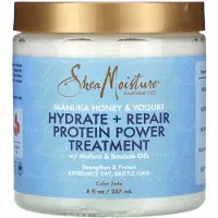 SheaMoisture Manuka Honey and Yogurt Hydrate Plus Repair Protein Power Treatment for Unisex 8 oz Treatment