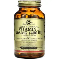 Solgar , Vitamine E d'Origine Naturelle, 268 mg (400 UI), 100 Softgels Végétaliens