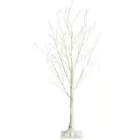 Viking Choice Arbre artificiel avec éclairage LED - 120 cm Bouleau - Arbre de décoration