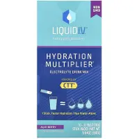 Liquid I.V., Hydration Multiplier, Mélange de Boisson Électrolytique, Acai Berry, 10 Sachets, 0,56 oz (16 g) Chacun