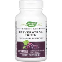 Nature'S Way , Mélange Premium Resvératrol Forte, 175 mg, 60 Gélules