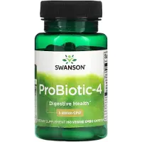Swanson Health , ProBiotic-4, 3 Milliards d'UFC, 60 Capsules Végétales EMBO AP