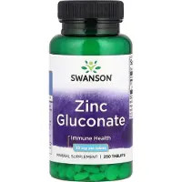 Swanson Health Gluconate de Zinc 30 mg 250 Comprimés Health Products